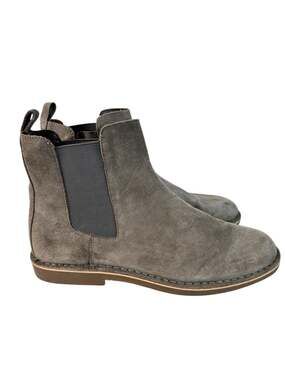 The Rail Mens Suede Chelsea Boots With Rubber Soles Size Grey Classic Casualcore